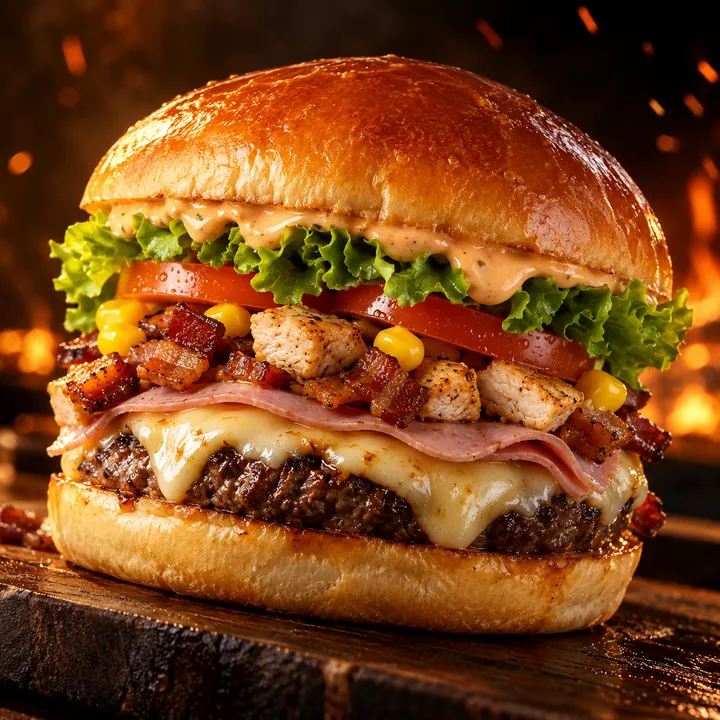 X-Frango com Bacon